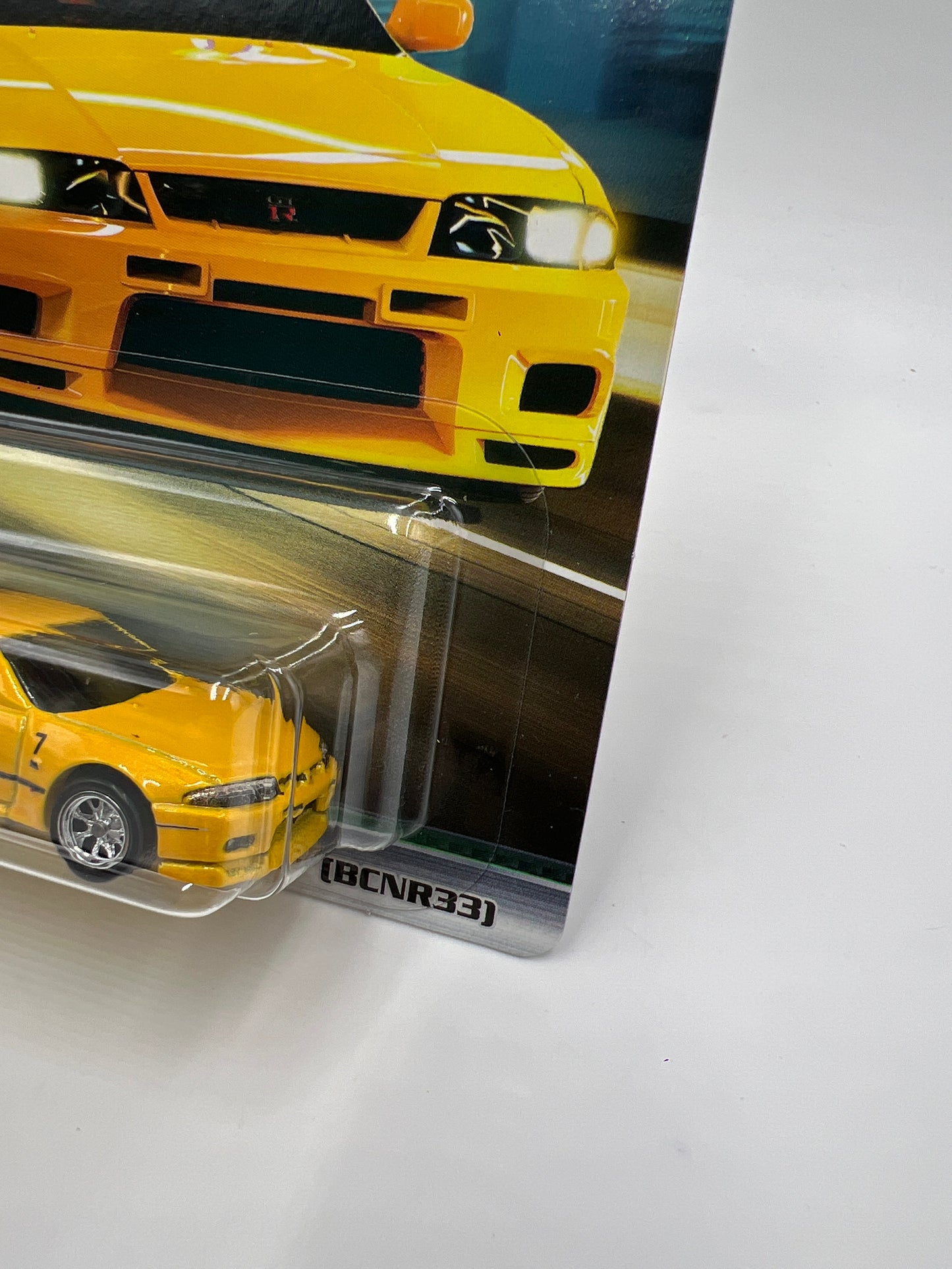 Hot Wheels Premium Fast & Furious Original Fast #5 Nissan Skyline GT-R BCNR33 Yellow W/Protector