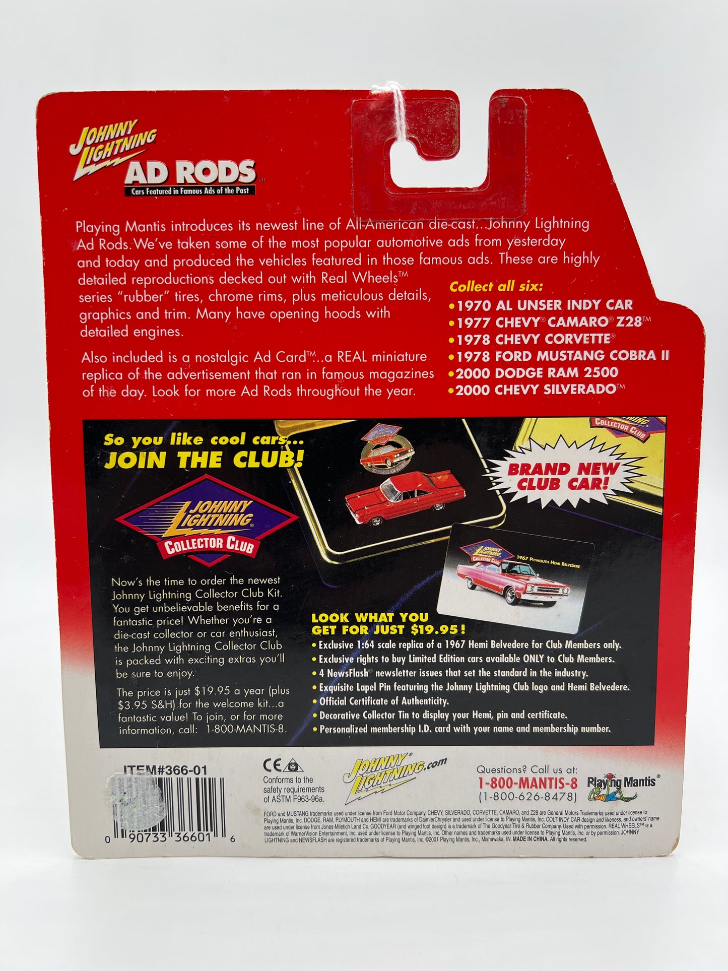 Johnny Lightning Ad Rods 2000 Dodge Ram 2500 Red 228A