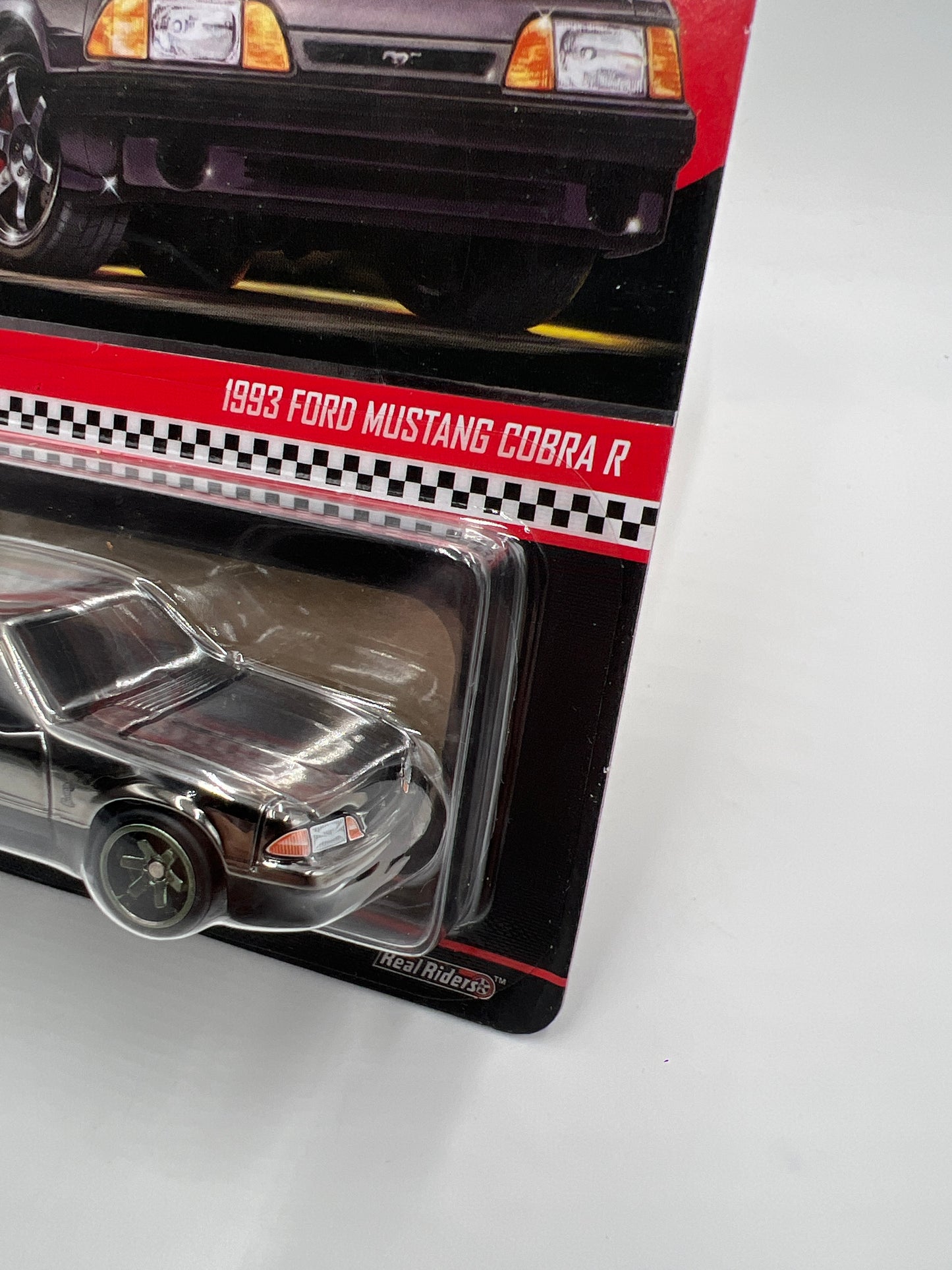 2025 Hot Wheels RLC Exclusive 1993 Ford Mustang Cobra R Shadow Chrome W/Protector 2