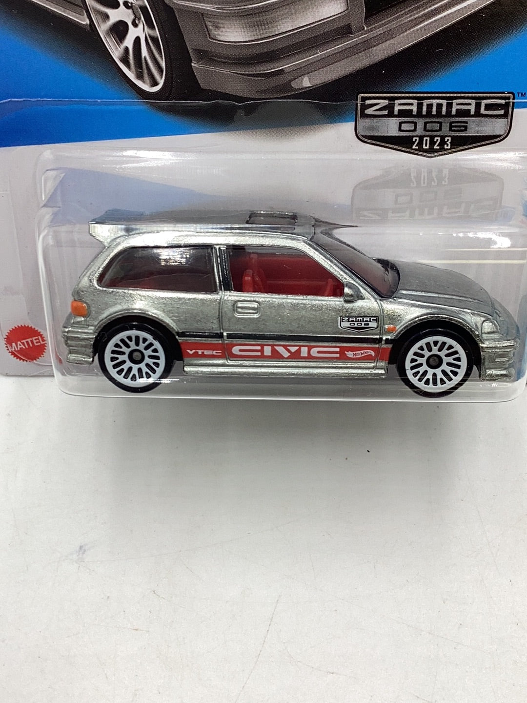 2023 hot wheels H case #96 90 Honda Civic EF Zamac #6 with protector