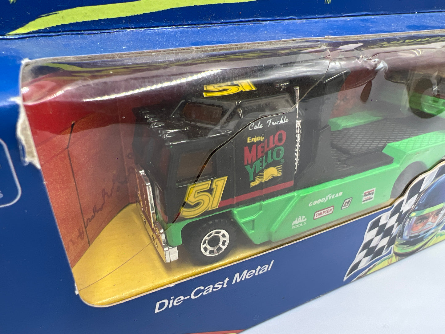 Matchbox Days Of Thunder Team Race-Car Transporter & Race Car Mello Yello/City Chevrolet Lot Of 2
