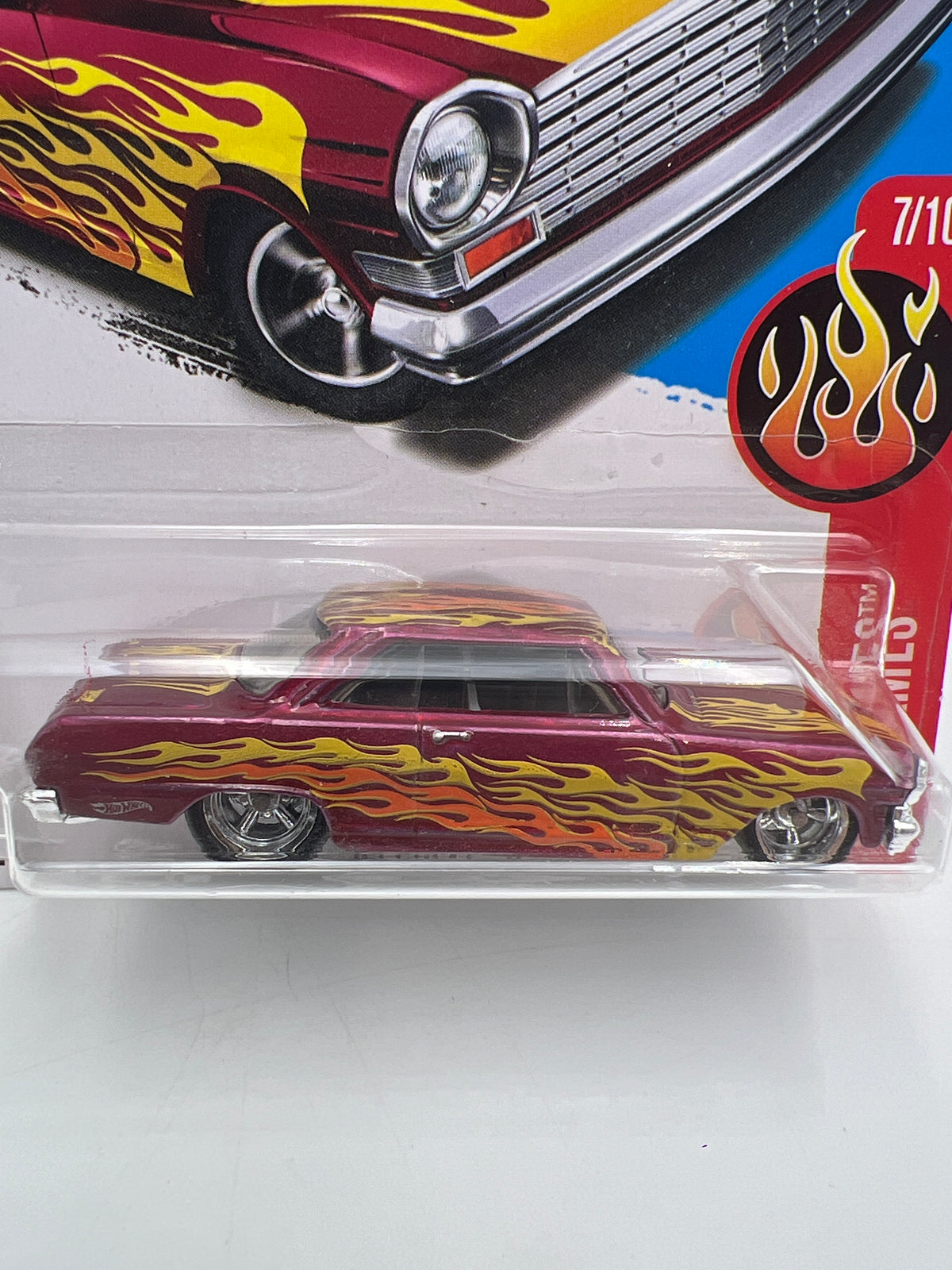 2017 Hot Wheels Factory Sealed Super Treasure Hunt 63 Chevy II Pink W/Protector