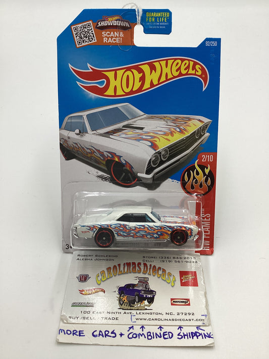 2016 Hot Wheels #92 67 Chevelle SS 396 White Toys R Us Exclusive 238A