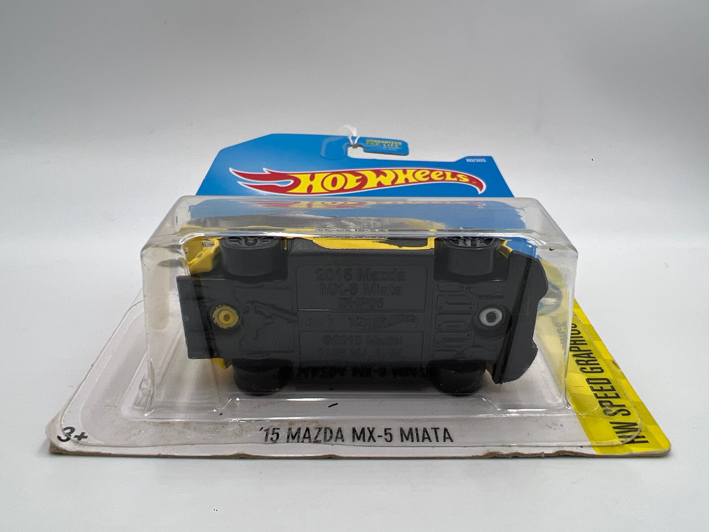 2017 Hot Wheels Speed Graphics #80 15 Mazda MX-5 Miata Yellow 85D