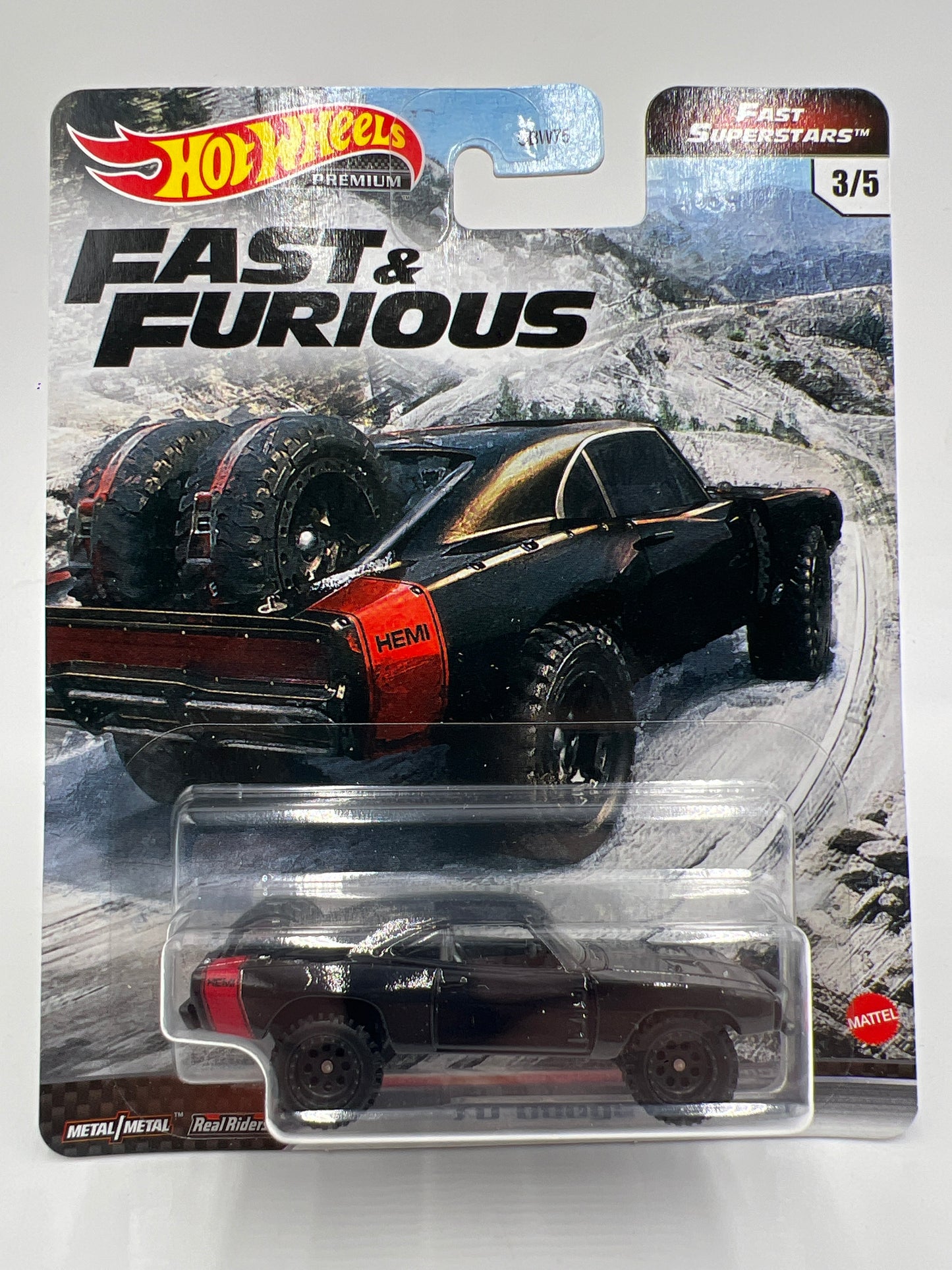Hot Wheels Premium Fast & Furious Fast Superstars #3 70 Dodge Charger Black 246Q