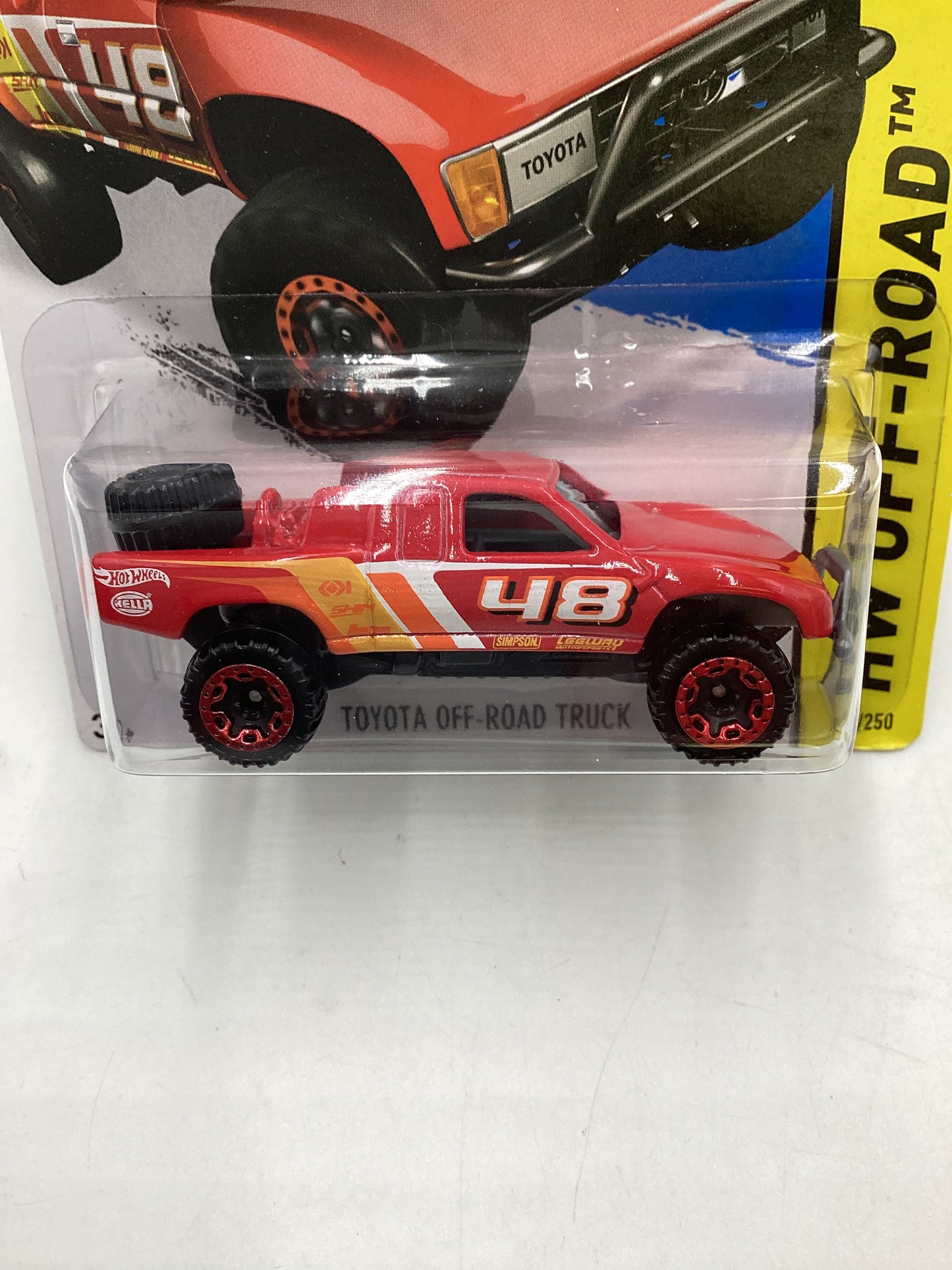 2015 Hot Wheels Off Road #120 Toyota Off Road Truck Red 94E