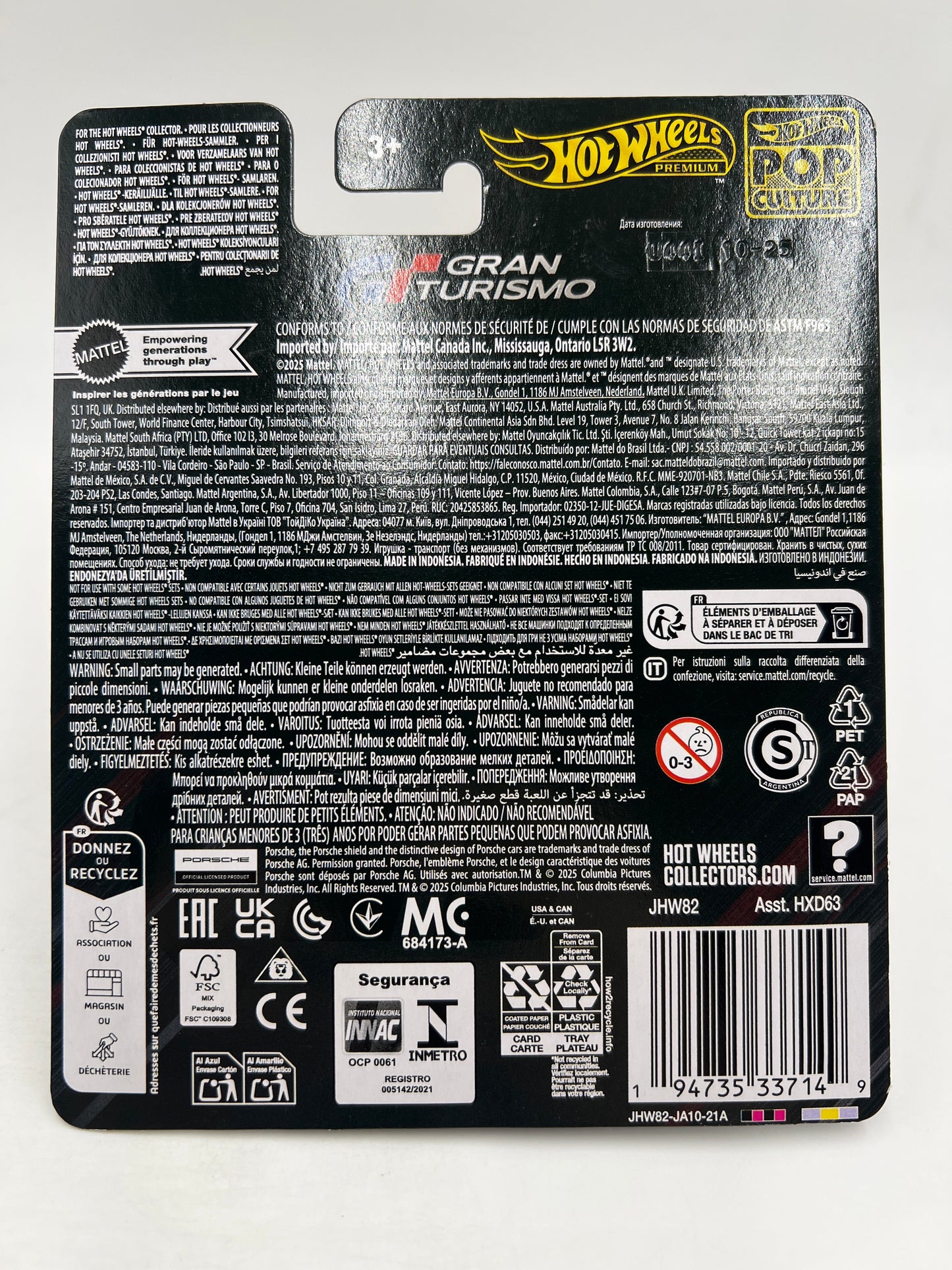 2026 Hot Wheels Premium Pop Culture Gran Turismo 2022 Porsche 911 GT3 RS White 246C