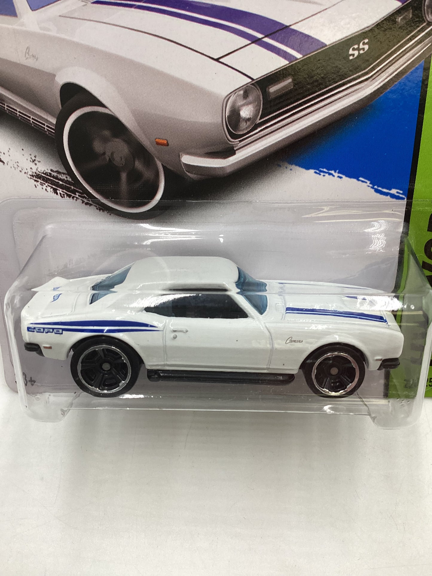 2014 Hot Wheels #224 68 Copo Camaro White 14B