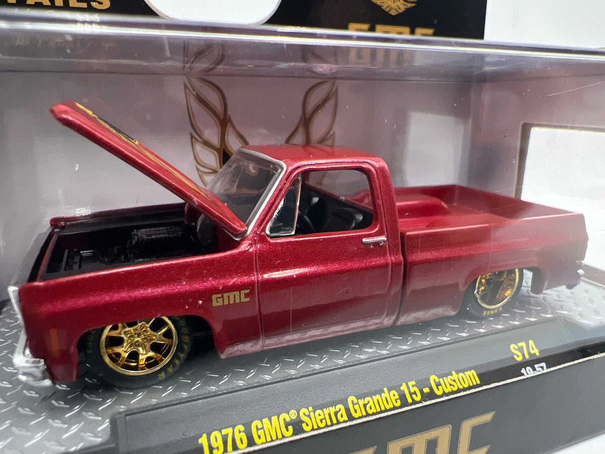 M2 Machines S74 1/3600 1976 GMC Sierra Grande 15 Custom Dark Red