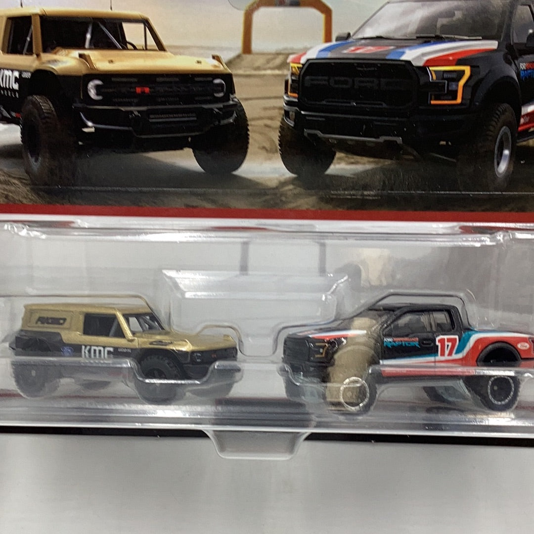 Hot wheels 2024 car culture team 2 pack target exclusive Ford Bronco R 17 Ford F-150 Raptor 281A