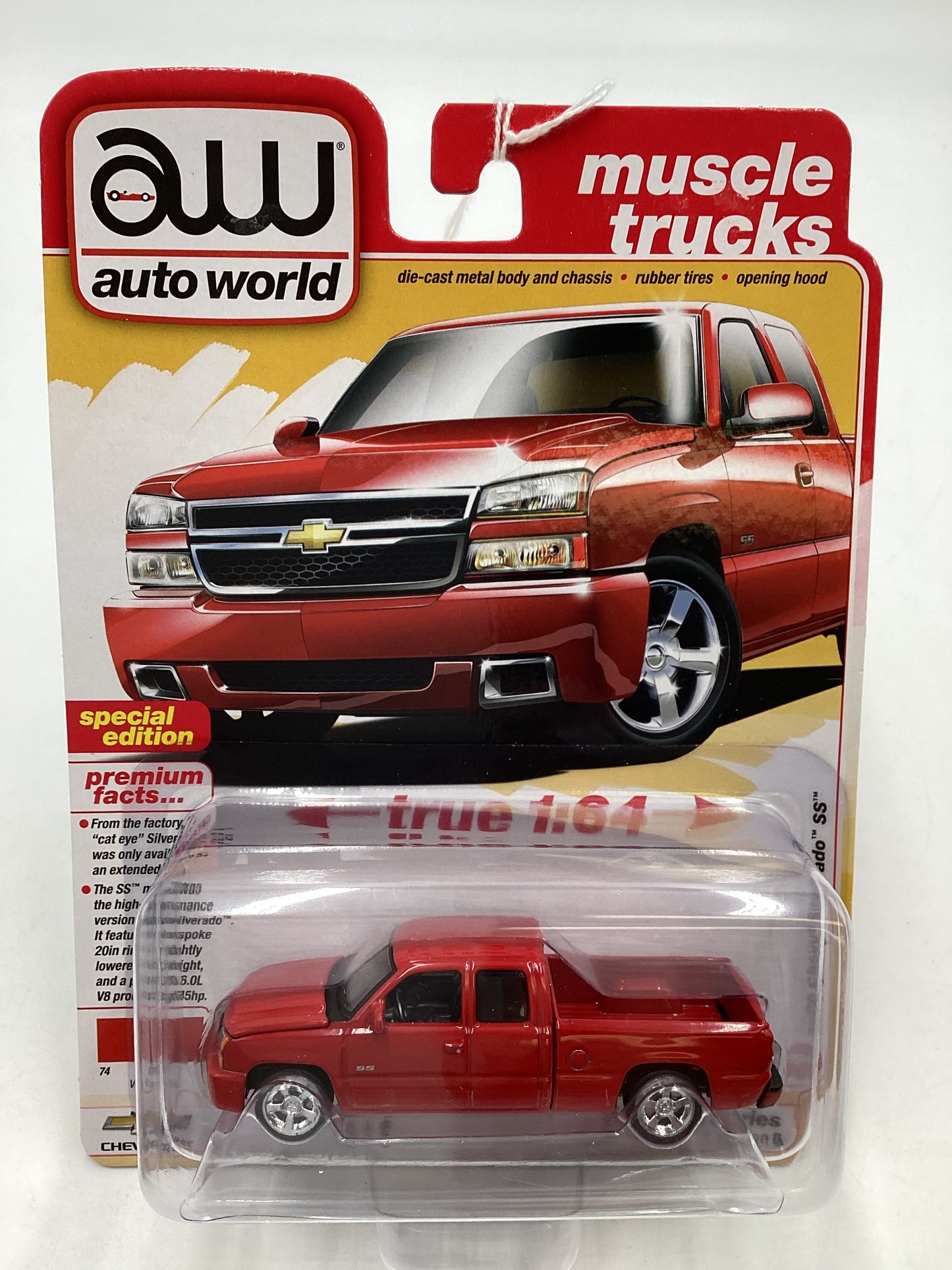 2024 Auto world Muscle Trucks 2006 Chevy Silverado SS Red 183H