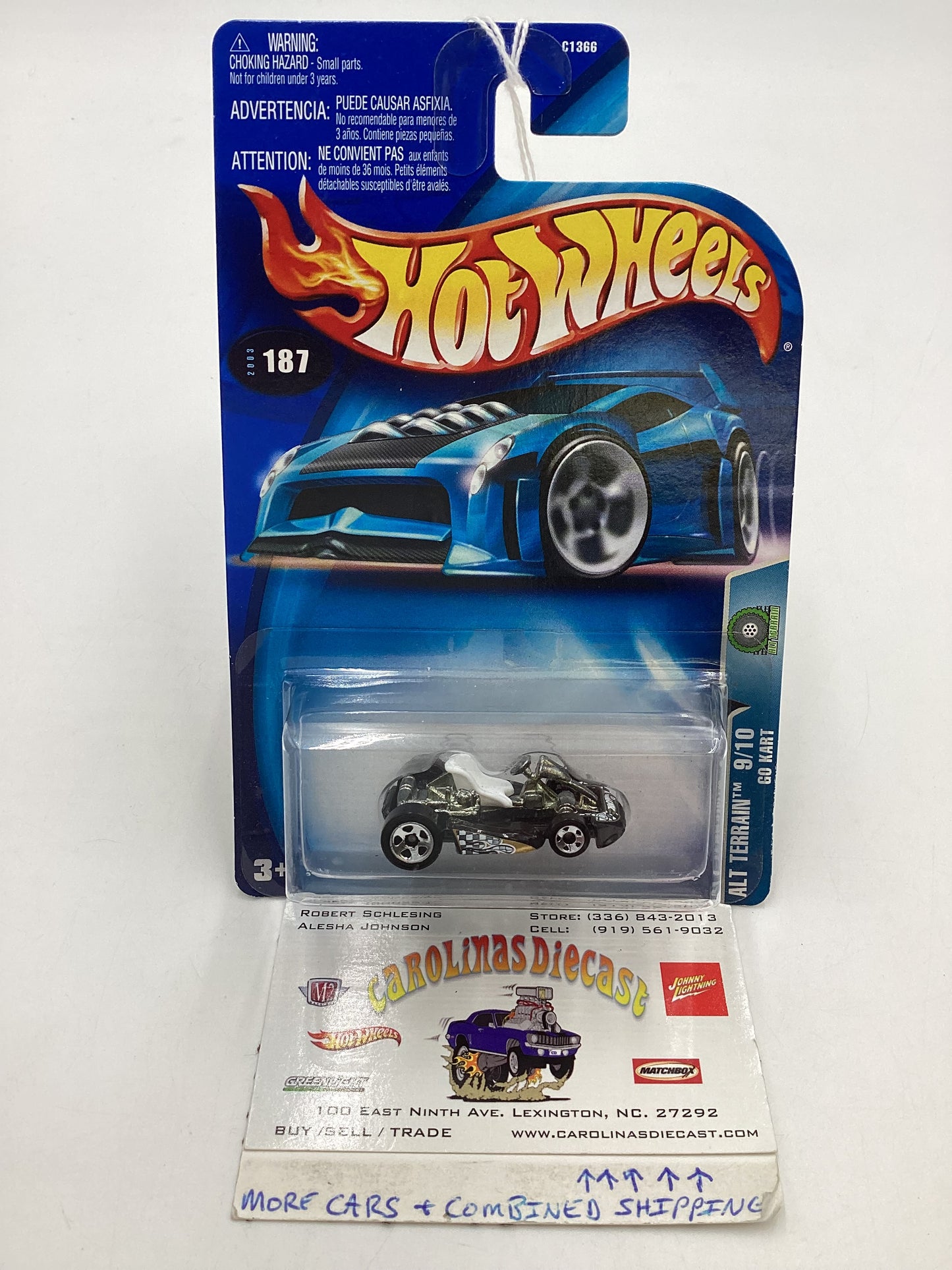 2003 Hot Wheels #187 Black Go Kart