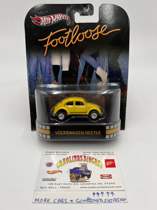 Hot Wheels Retro Entertainment Footloose Volkswagen Beetle Yellow W/Protector