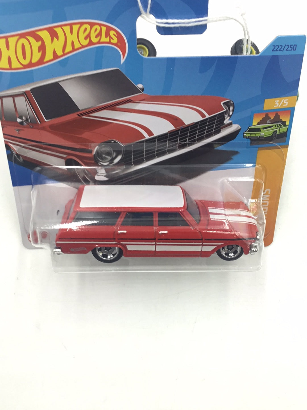 2023 hot wheels Short Card #222 64 Chevy Nova Wagon DD7