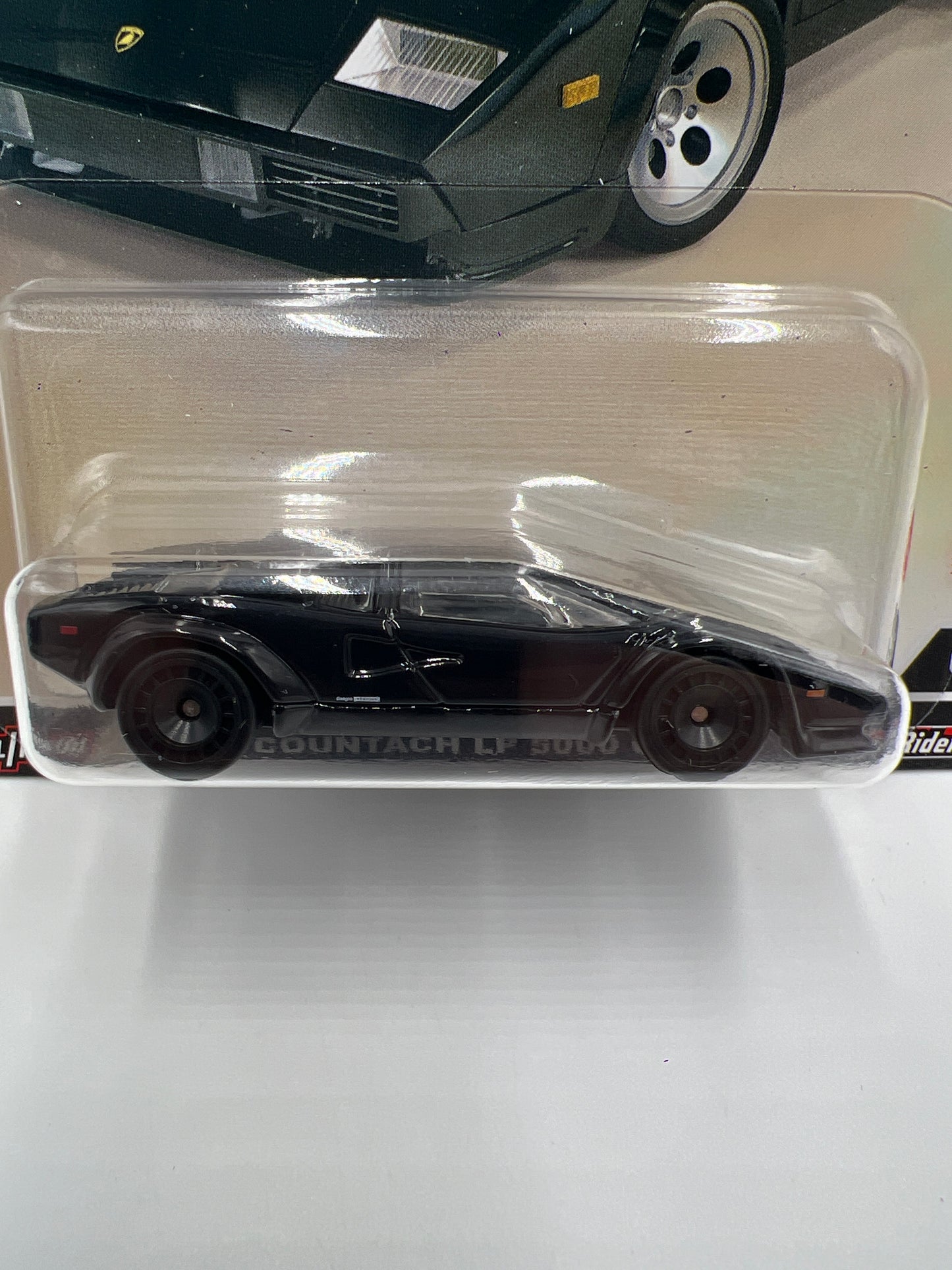 Hot Wheels Premium Car Culture CHASE Jay Lenos Garage #0 Lamborghini Countach LP 5000 QV Black W/Protector