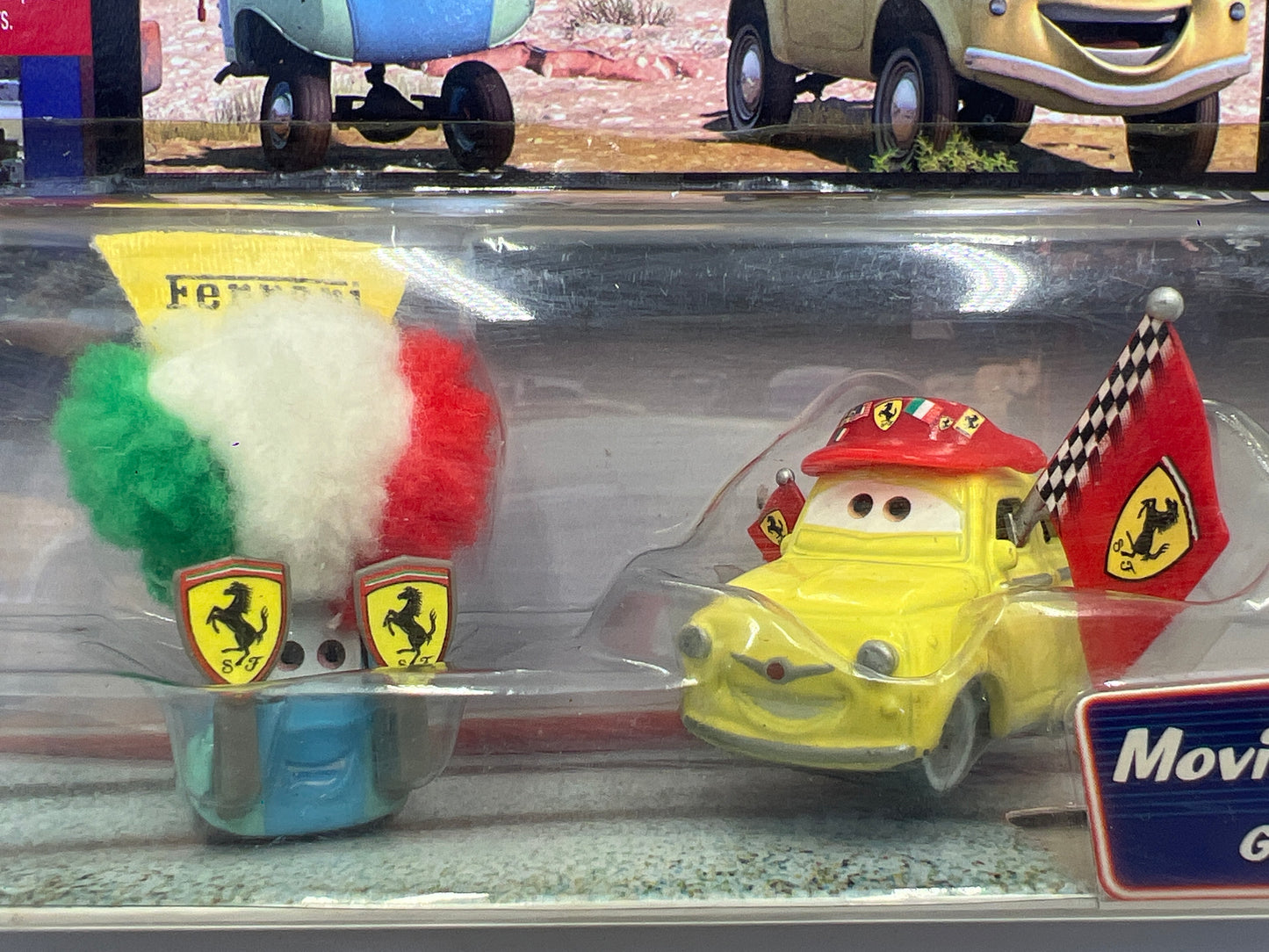 Disney Pixar Cars Supercharged 2 Pack Movie Moments Ferrari Guido & Luigi