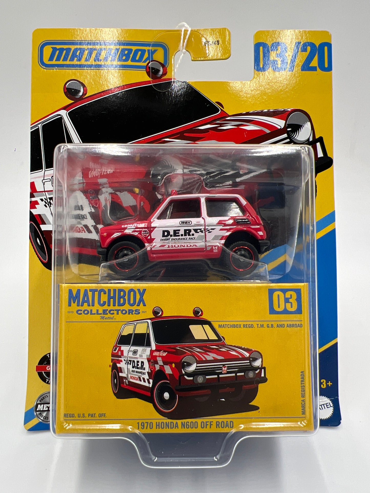2025 Matchbox Collectors #3 1970 Honda N600 Off Road Red 170G