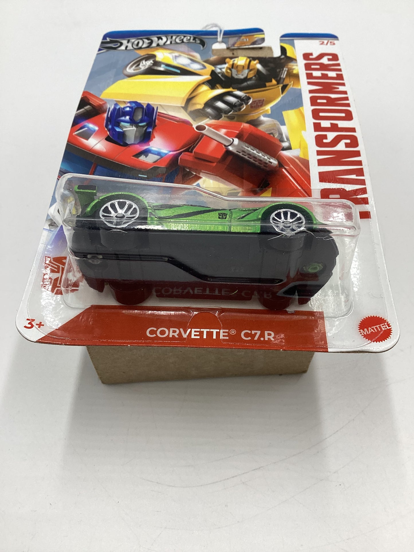 2024 Hot Wheels Transformers #2 Corvette C7.R Green Walmart Exclusive 158H