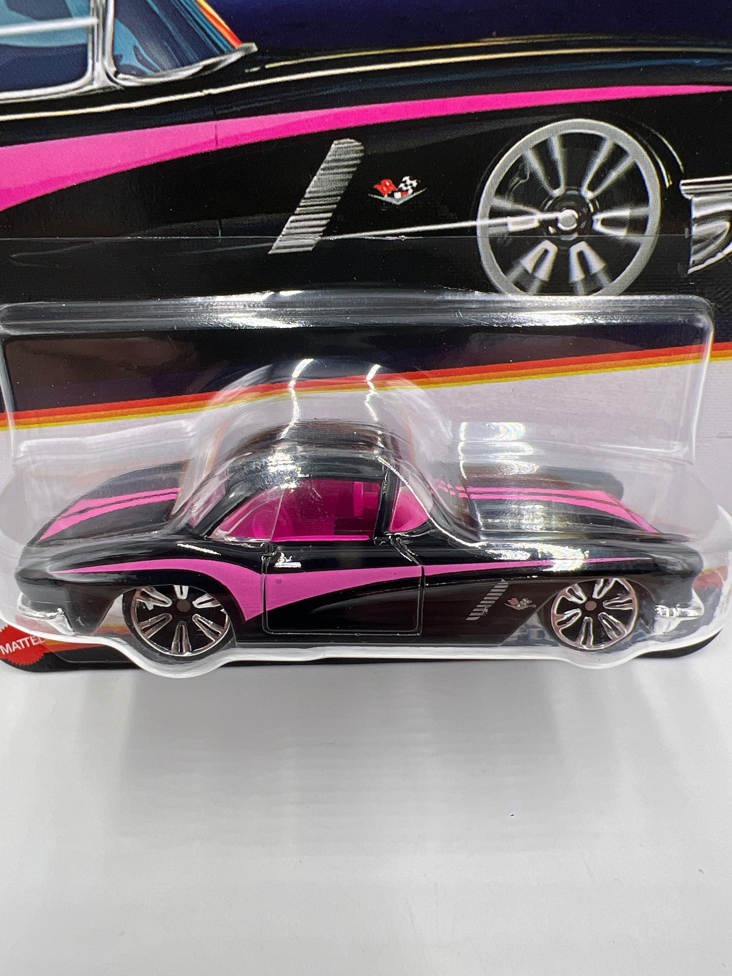 2026 Hot Wheels Neon Speeders #3 62 Corvette Black 158E
