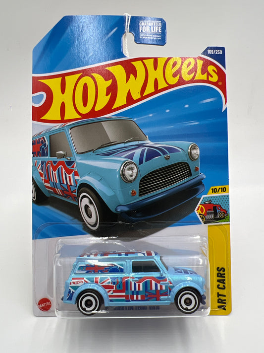 2025 Hot Wheels N Case Art Cars #169 67 Austin Mini Van Light Blue 59H
