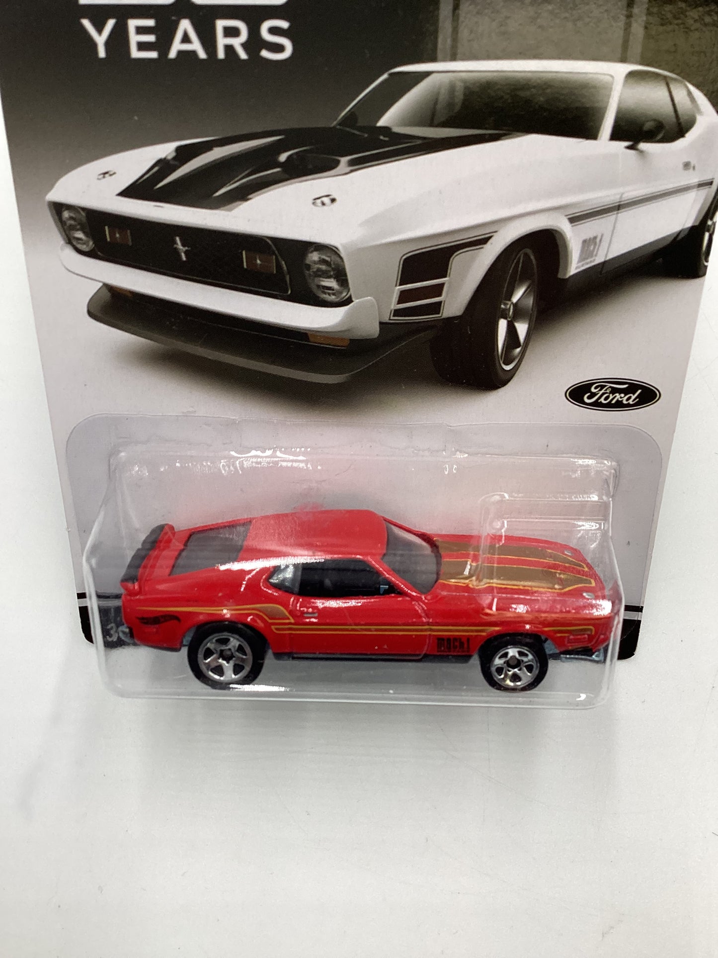 Hot Wheels Mustang 50 Years #3 1971 Ford Mustang Mach 1 Red 152F