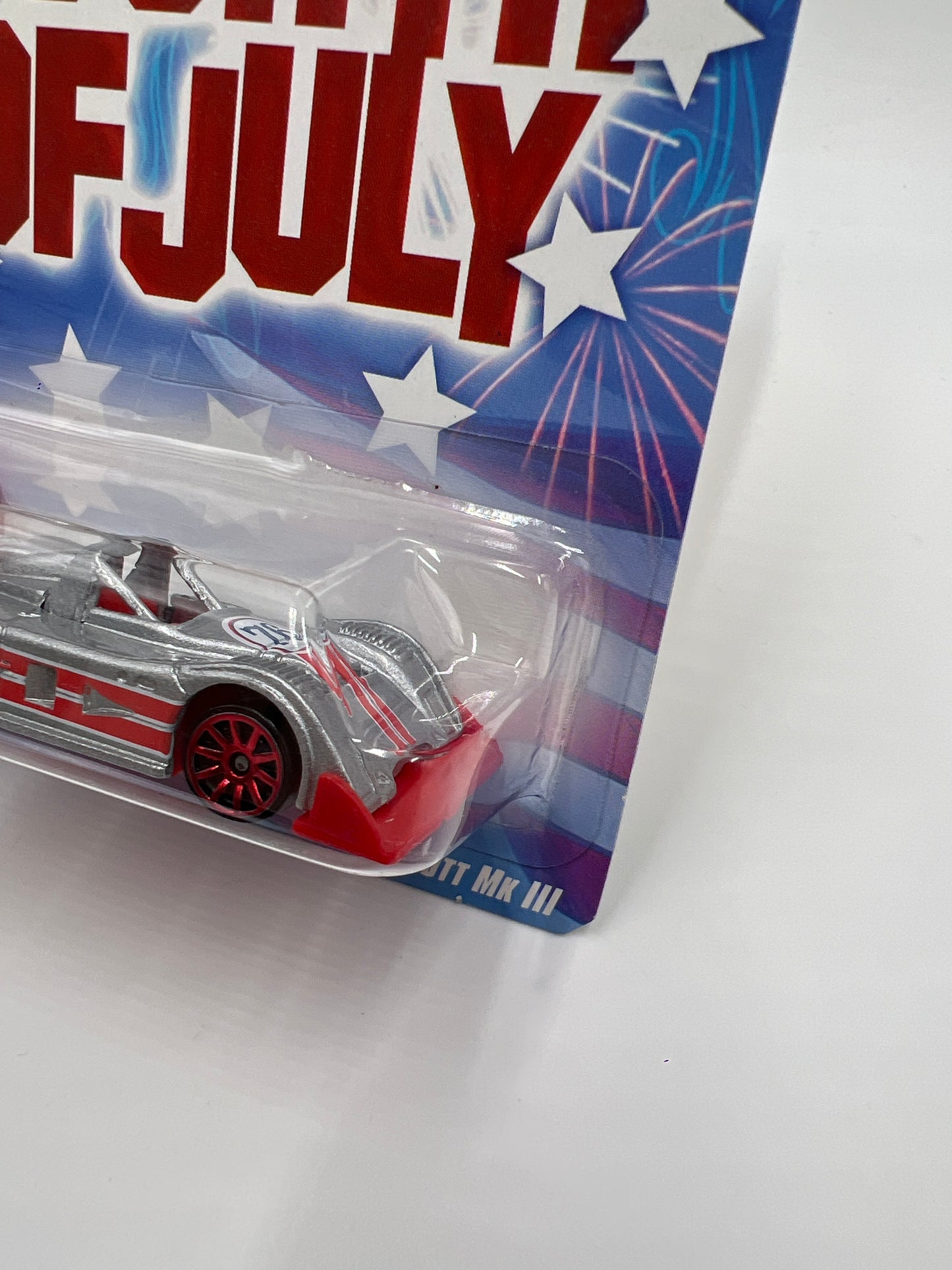 2008 Hot Wheels Fourth Of July Riley & Scott MK III Silver 155F