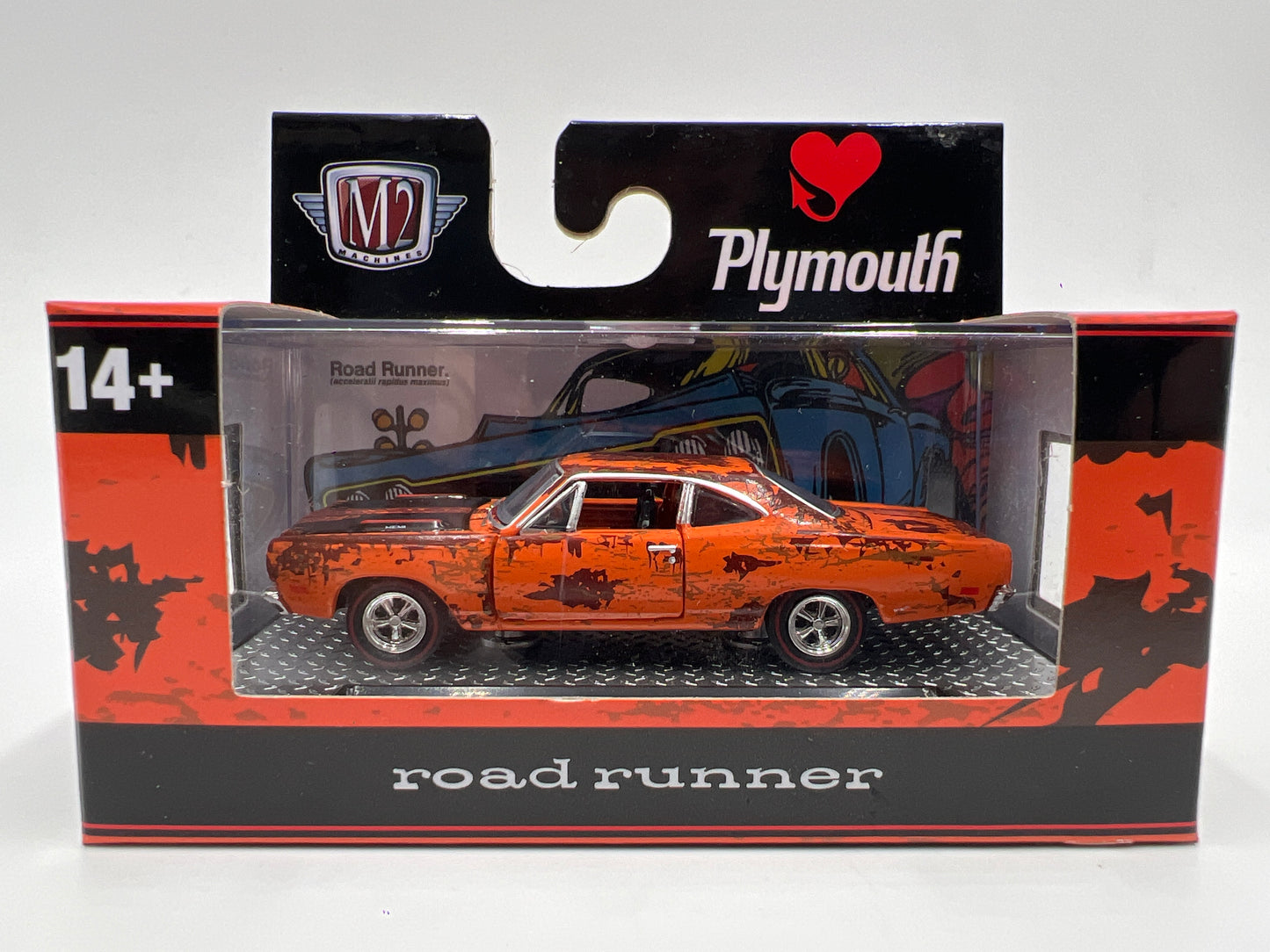 M2 Machines 1969 Plymouth Road Runner Orange R94
