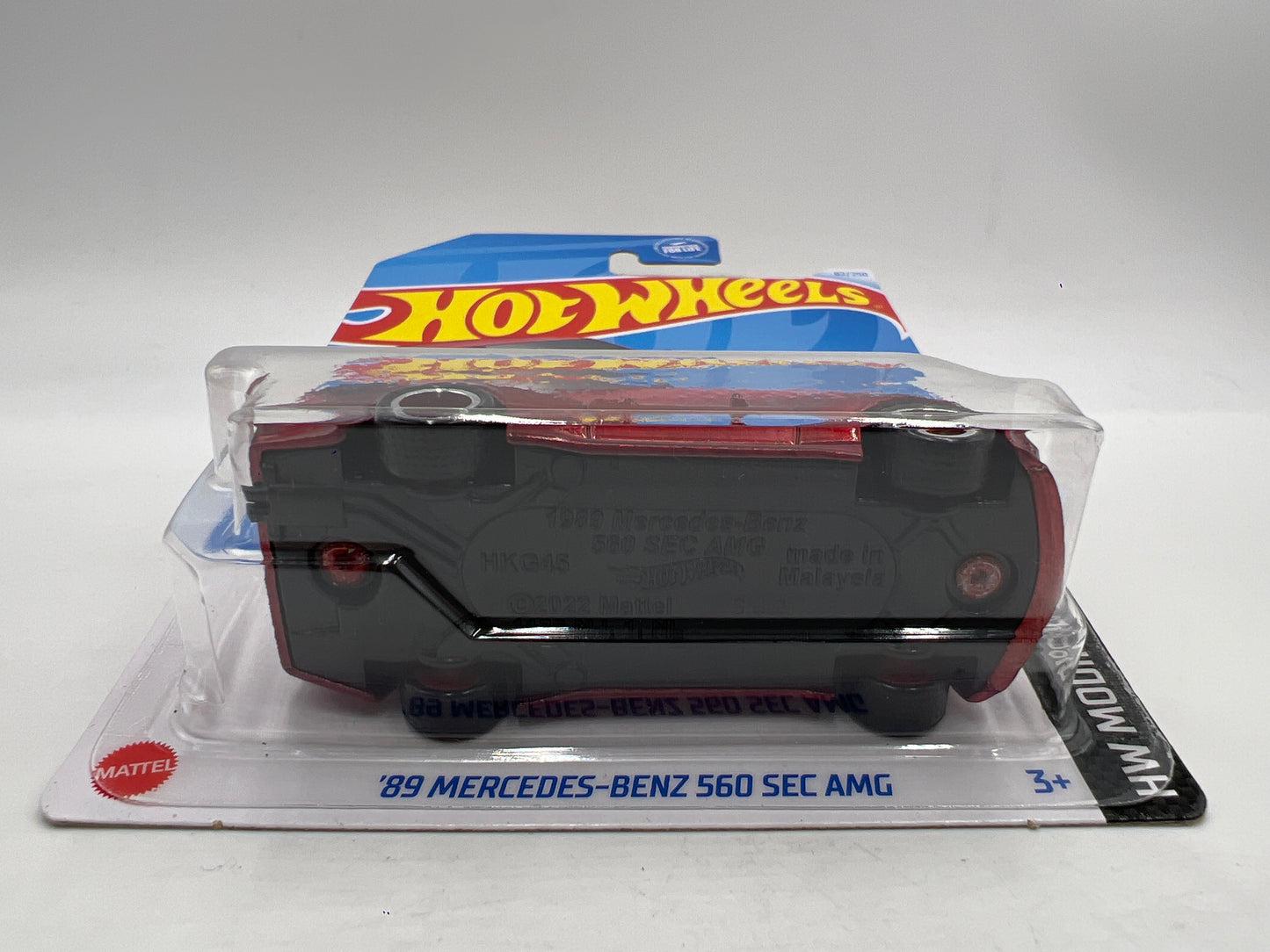 2024 Hot Wheels Super Treasure Hunt #82 89 Mercedes-Benz 560 SEC AMG Red W/Protector