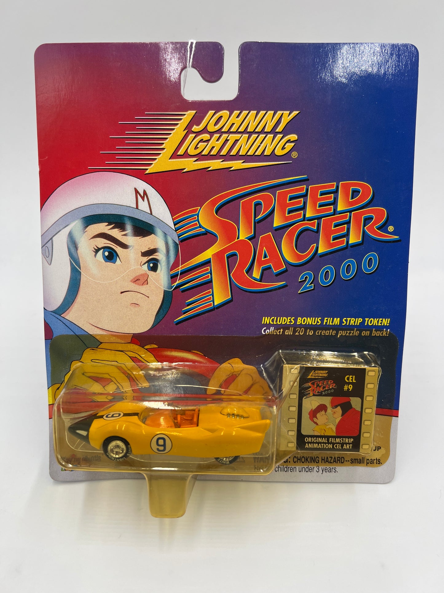Johnny Lightning White Lightning Chase Speed Racer 2000 CEL #9 Racer X Shooting Star Yellow