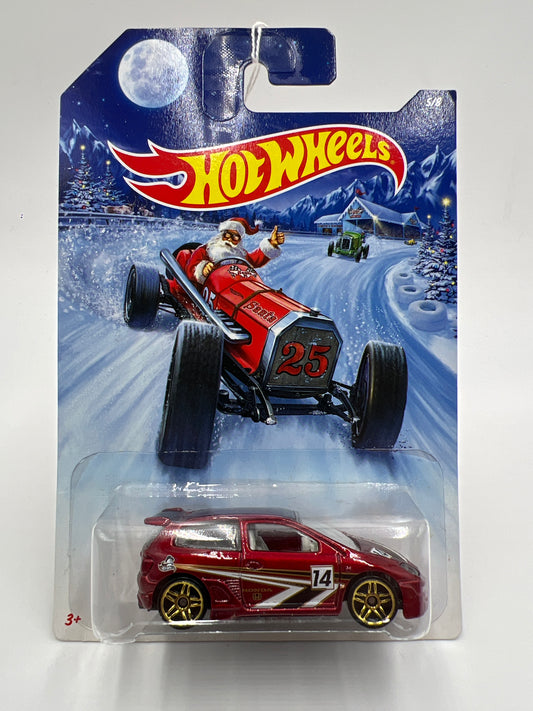 2014 Hot Wheels Holiday Hot Rods #5 Honda Civic Red 158A