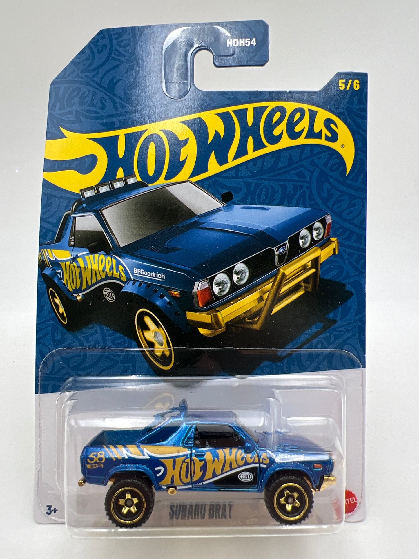 Hot Wheels 58th Anniversary Pearl and Chrome #5 Subaru Brat Blue 160Q