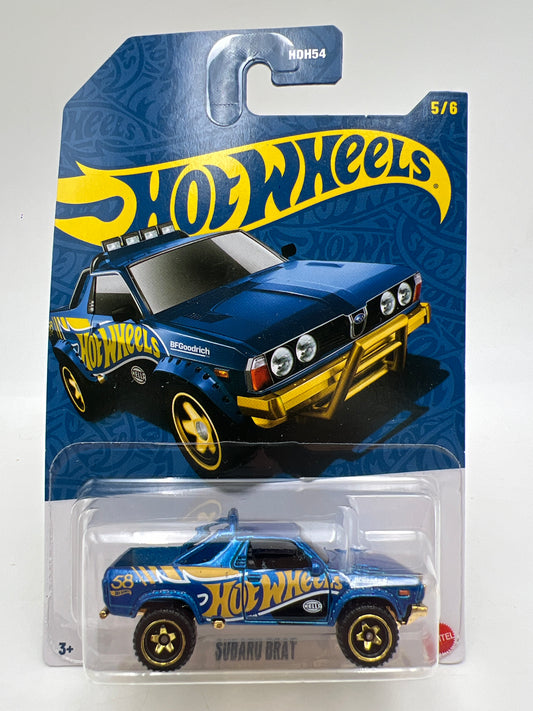 Hot Wheels 58th Anniversary Pearl and Chrome #5 Subaru Brat Blue