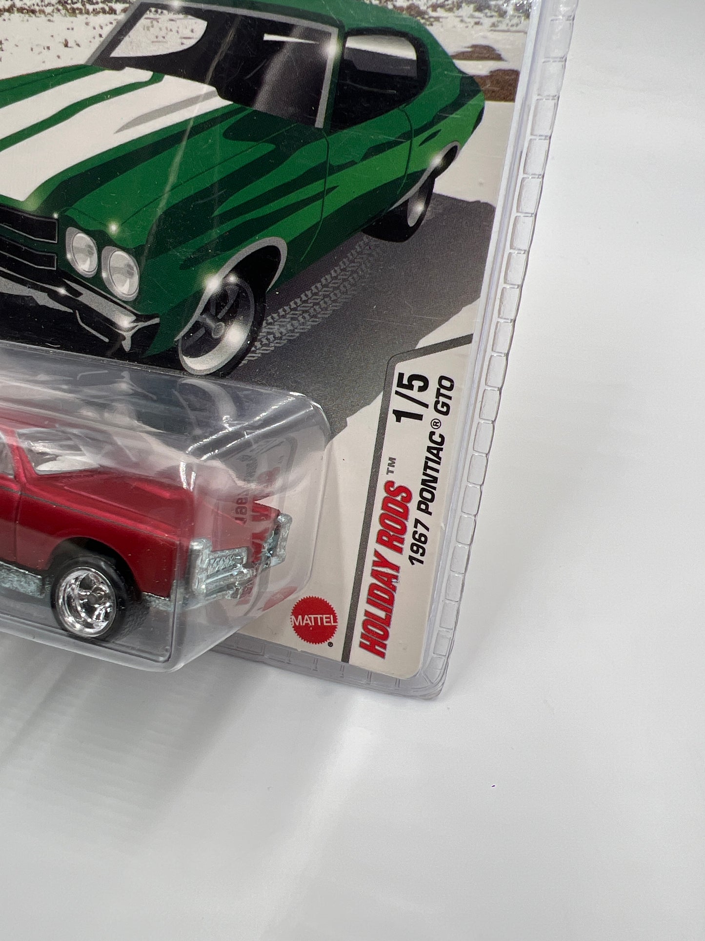 Hot Wheels 2005 Holiday Rods #1 1967 Pontiac GTO Satin Red