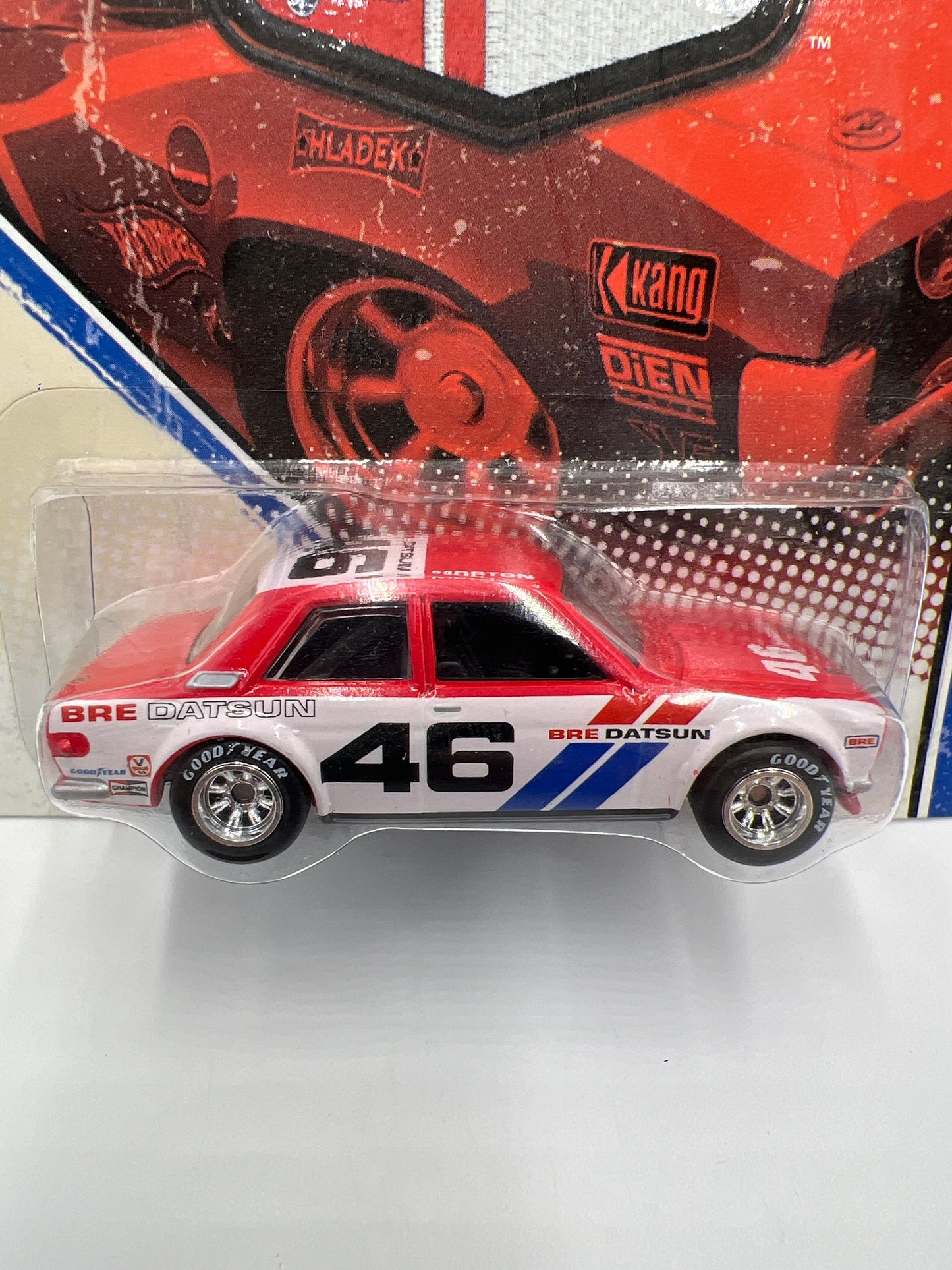 Hot Wheels Premium Vintage Racing #22 John Mortons BRE Datsun Bluebird 510 Red/White W/Protector