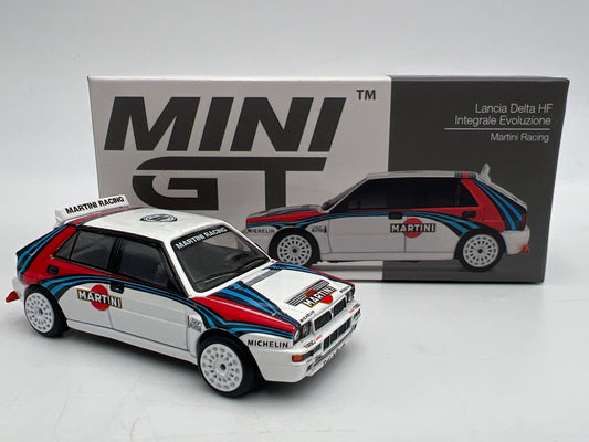 Mini GT #300 MiJo Exclusive Martini Racing Lancia Delta HF Integrale Evoluzione