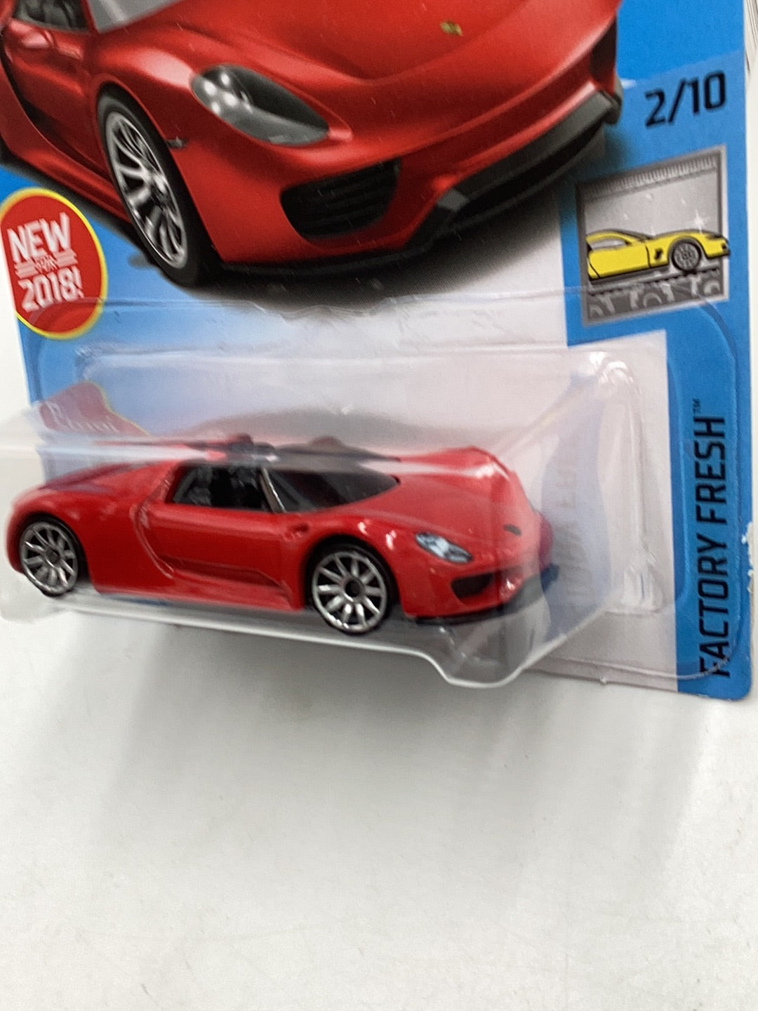 2018 Hot Wheels #292 Porsche 918 Spyder 101B
