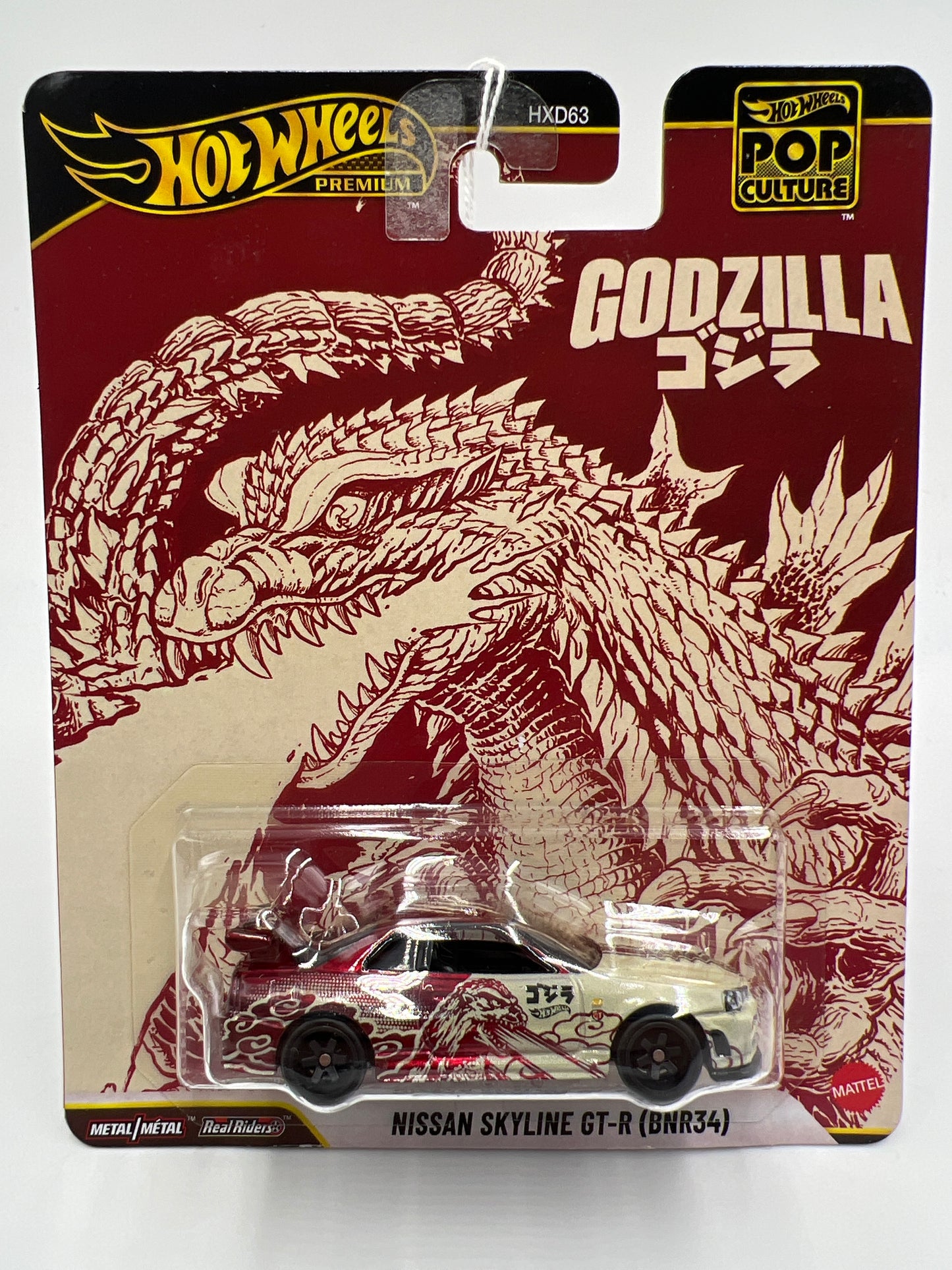 2025 Hot Wheels Premium Pop Culture Godzilla Nissan Skyline GT-R BNR34