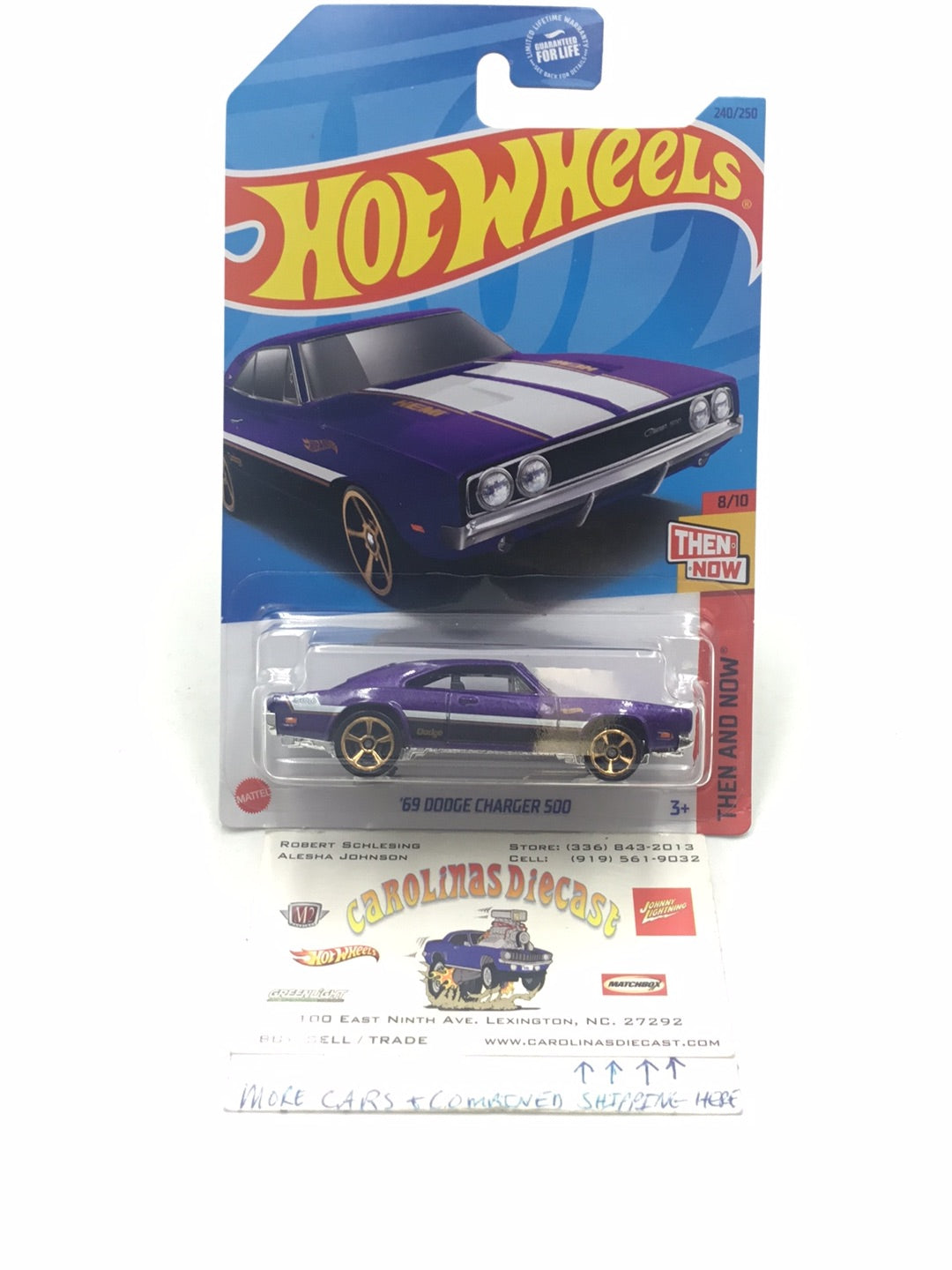 2023 hot wheels P case #240 69 Dodge Charger 500 purple 57C