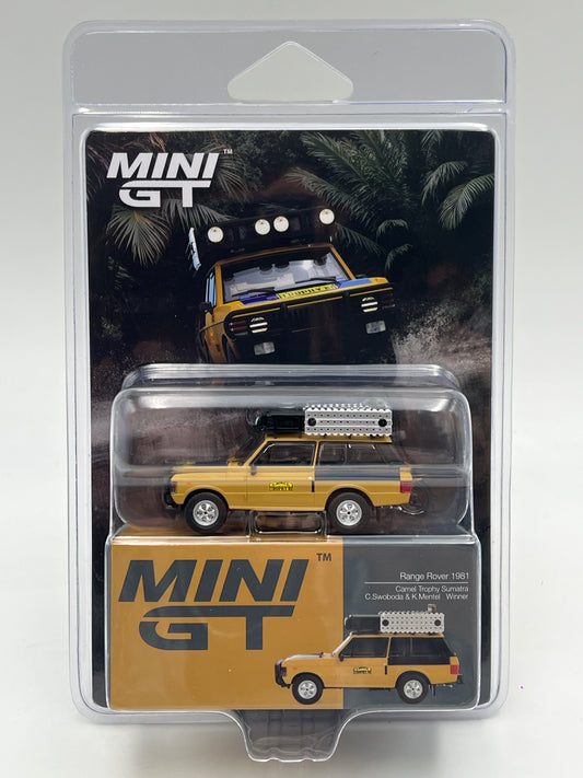Mini GT #1144 Range Rover 1981 Camel Trophy Sumatra C.Swoboda & K.Mentel Winner 233A