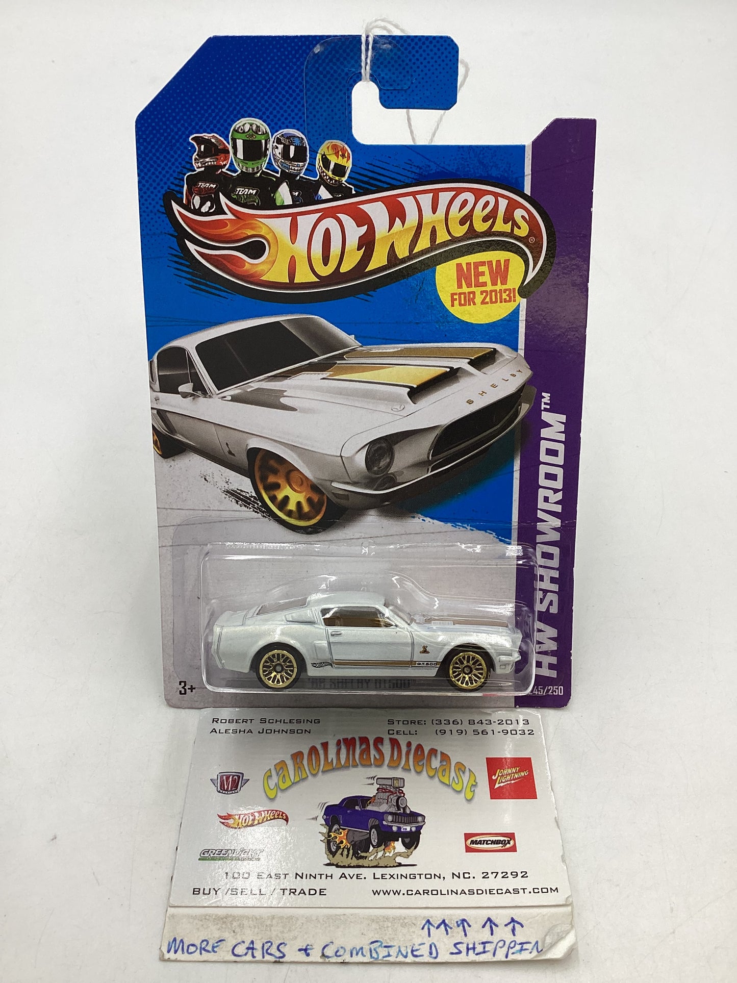 2013 Hot Wheels #245 68 Shelby GT500 White 20H