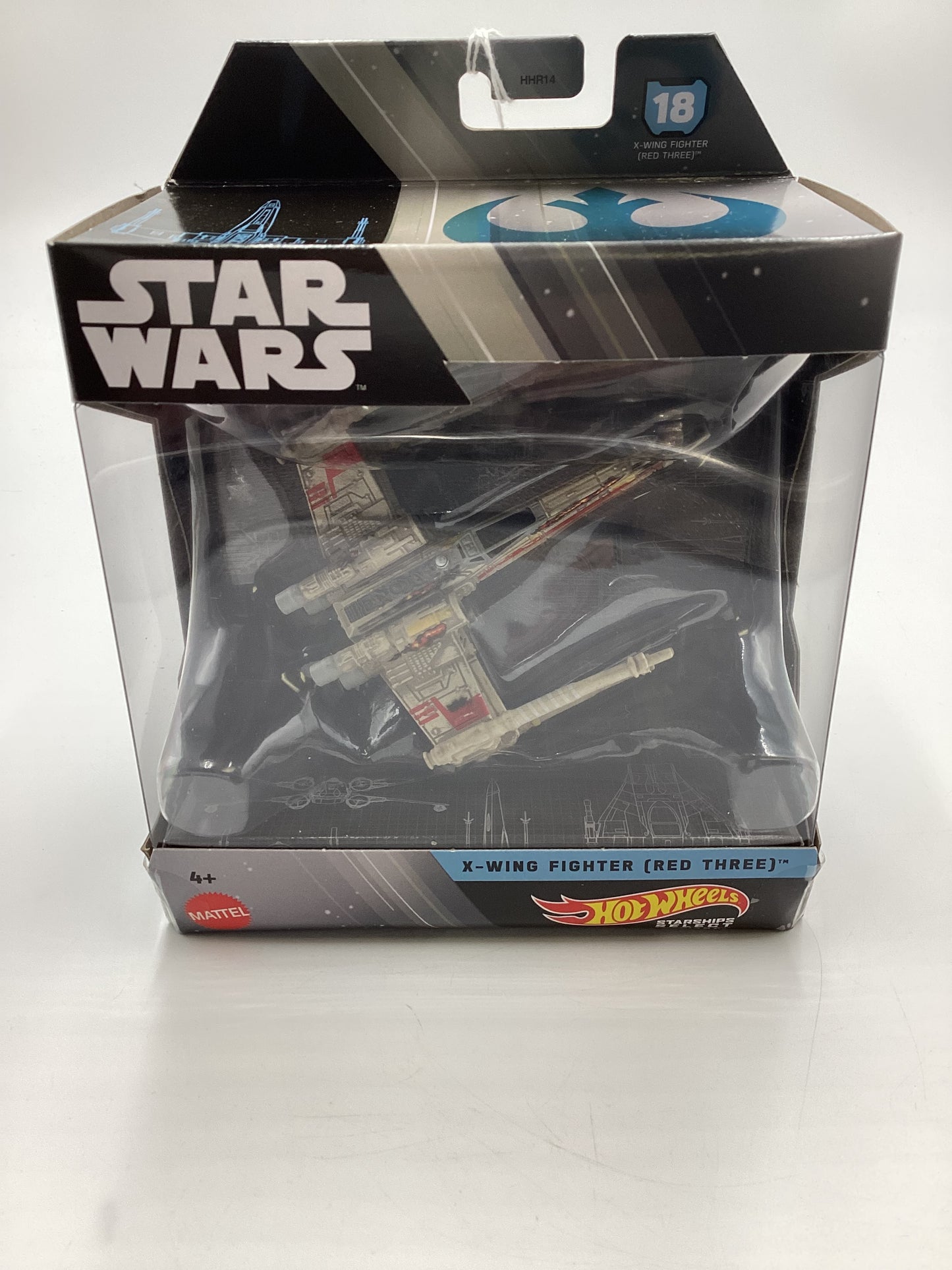 Hot Wheels Star Wars Starships Select Variant #18 X-Wing Fighter Red Three  Chase