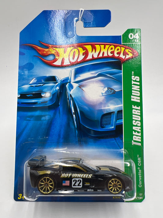 2007 Hot Wheels Treasure Hunt #124 Corvette C6R Black