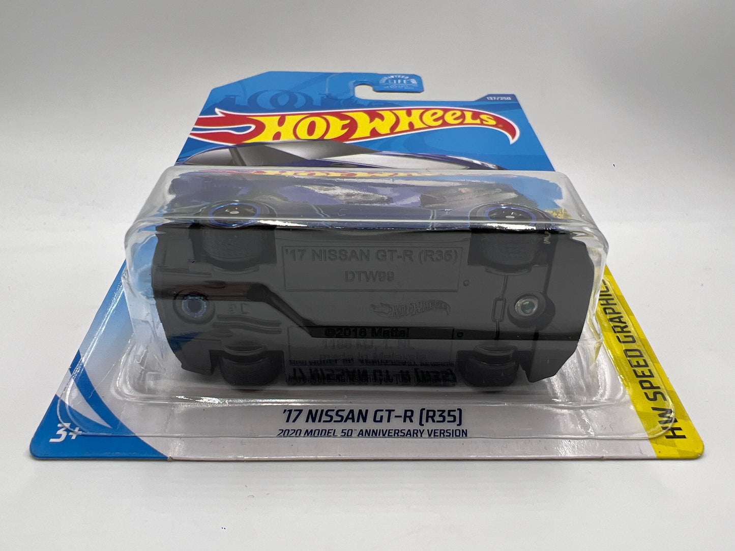 2020 Hot Wheels Super Treasure Hunt #137 17 Nissan GT-R R35 Blue W/Protector