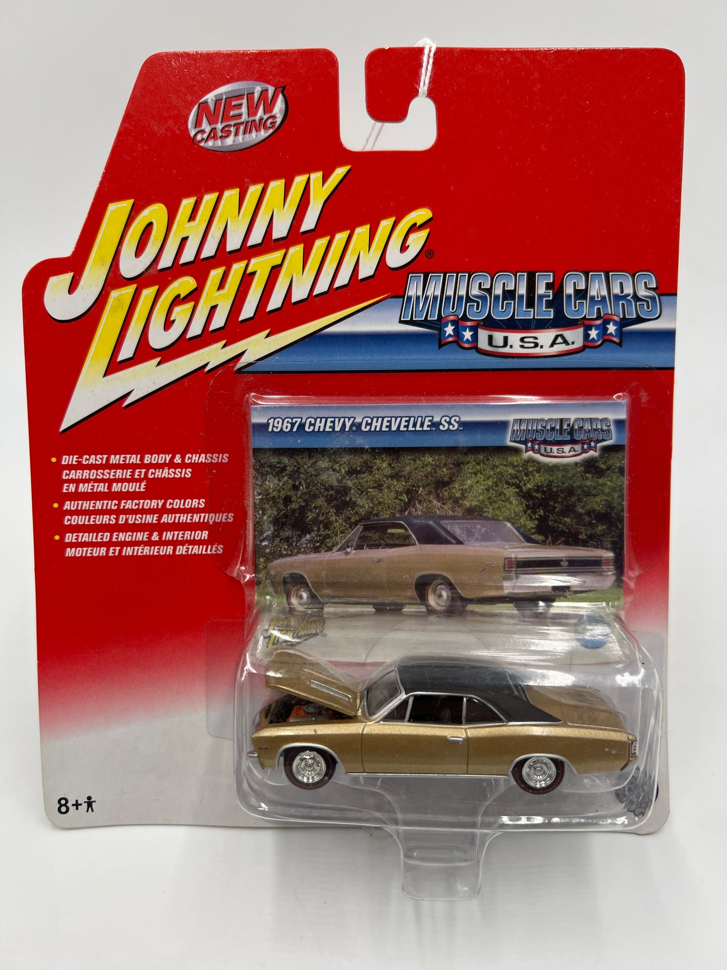 Johnny Lightning Muscle Cars USA #47 1967 Chevy Chevelle SS Gold 220A