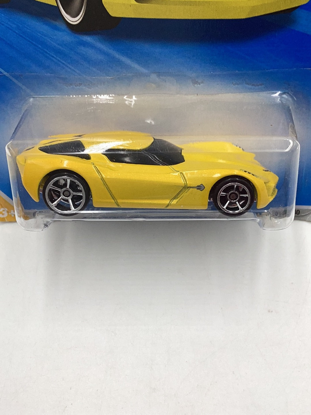 2010 Hot Wheels #19 09 Corvette stingray concept yellow 17A
