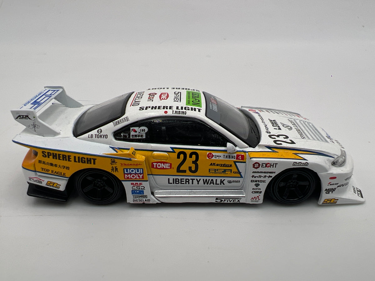 Mini GT #618 MiJo Exclusive LB-Super Silhouette Nissan S15 Silvia #23 2022 Goodwood Festival