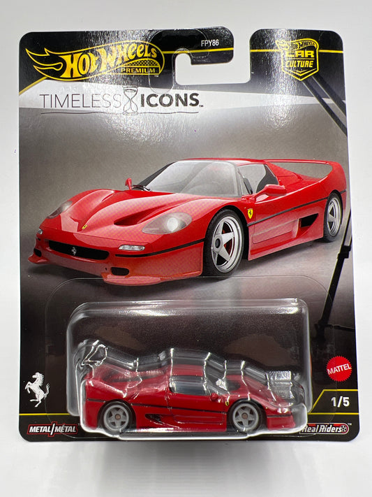 Hot Wheels Premium Car Culture Timeless Icons #1 Ferrari F50 Red 257C