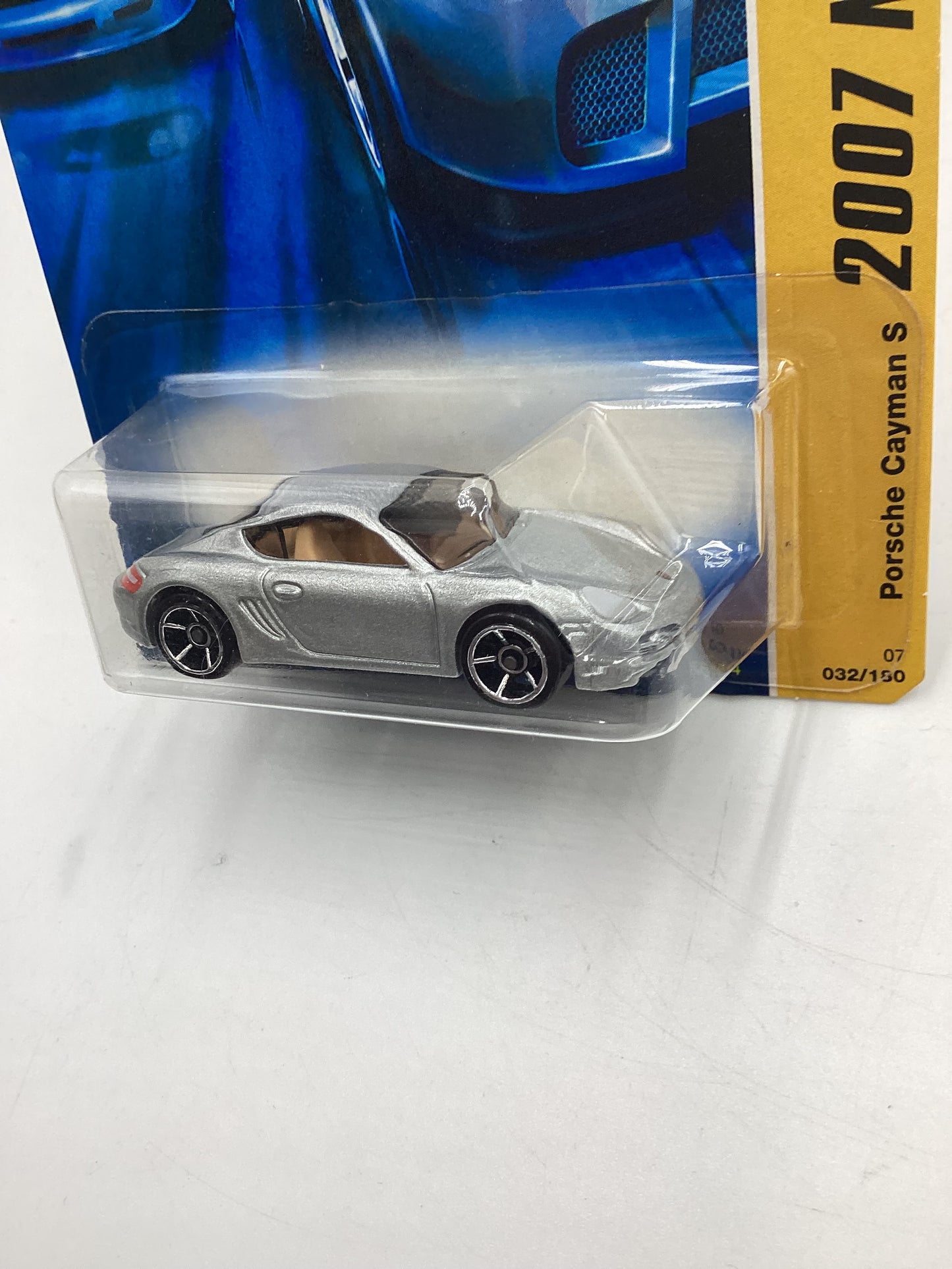 2007 Hot Wheels New Models #32 Porsche Cayman S Silver (Tan Interior) 98B