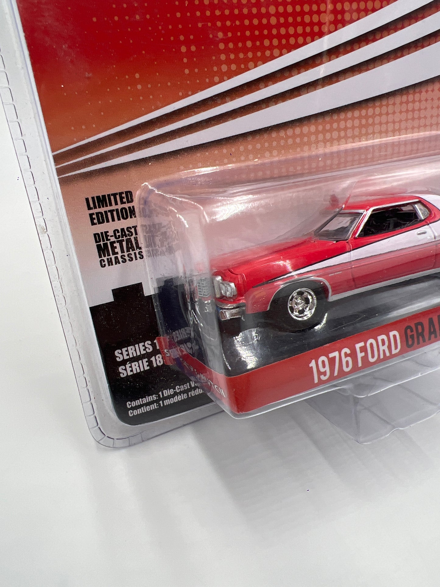 Greenlight Hollywood Series 18 Starsky & Hutch 1976 Ford Gran Torino Red 176F
