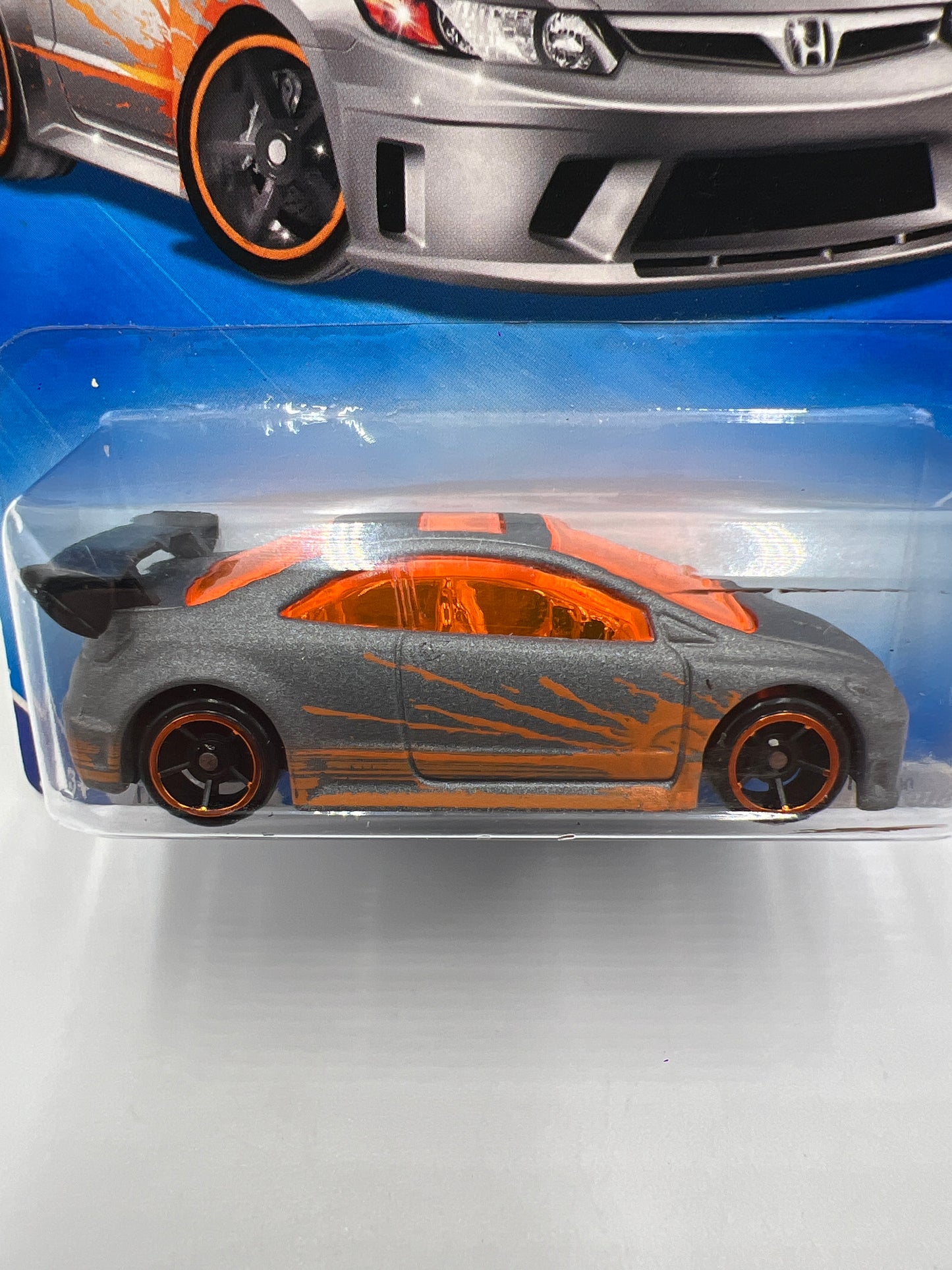 2009 Hot Wheels Modified Rides #162 Honda Civic Si Gray Card Not Perfect SR